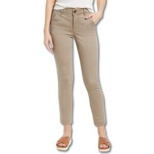 Caslon Chino Pants Slim Fit Cotton Fabric Breathable Durable Tan Khaki W 0 NWT